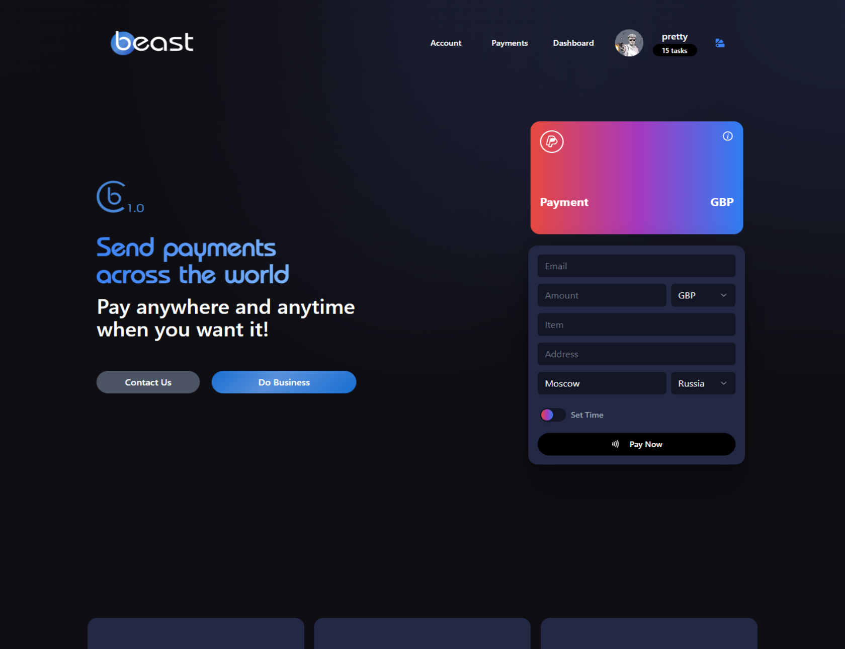 Создание приватной платформы для Beast