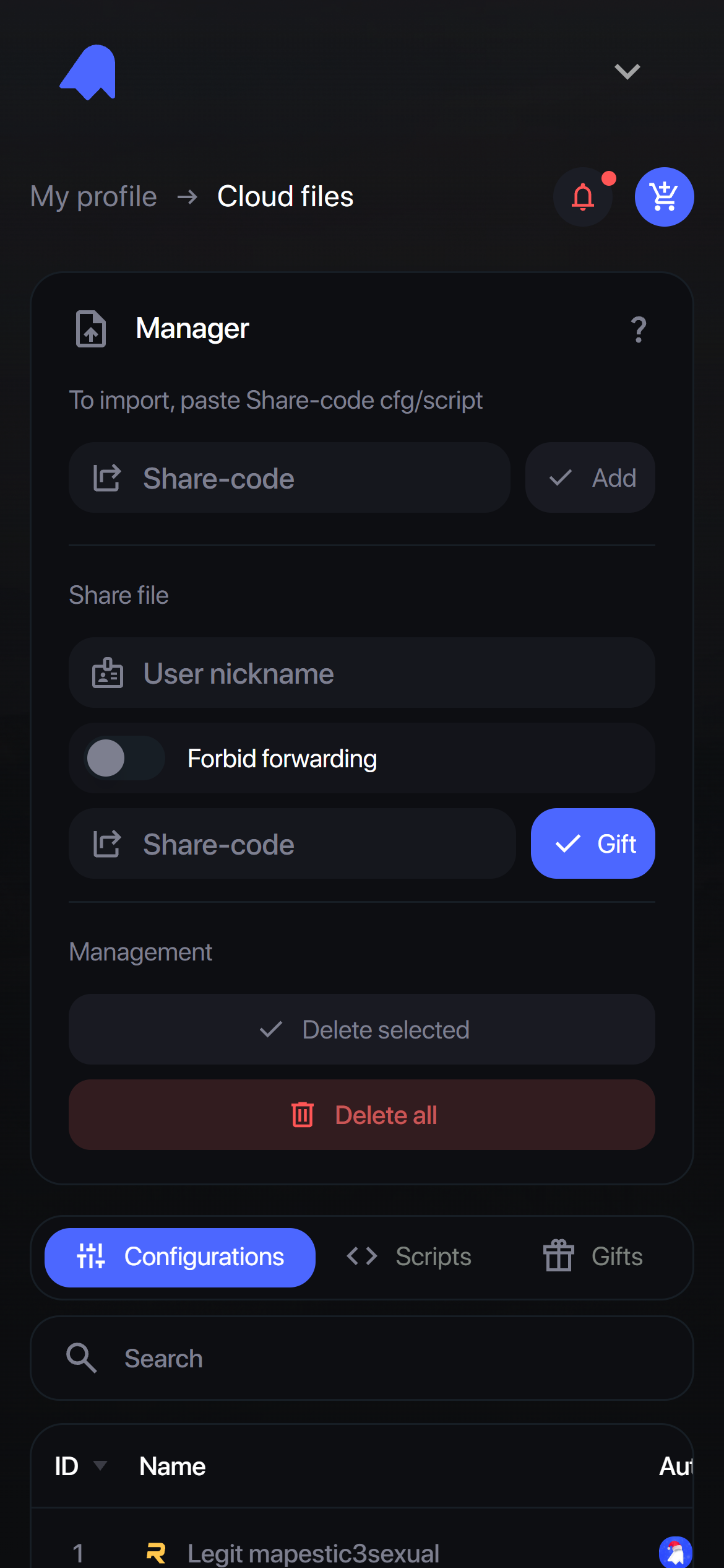 Скриншот проекта