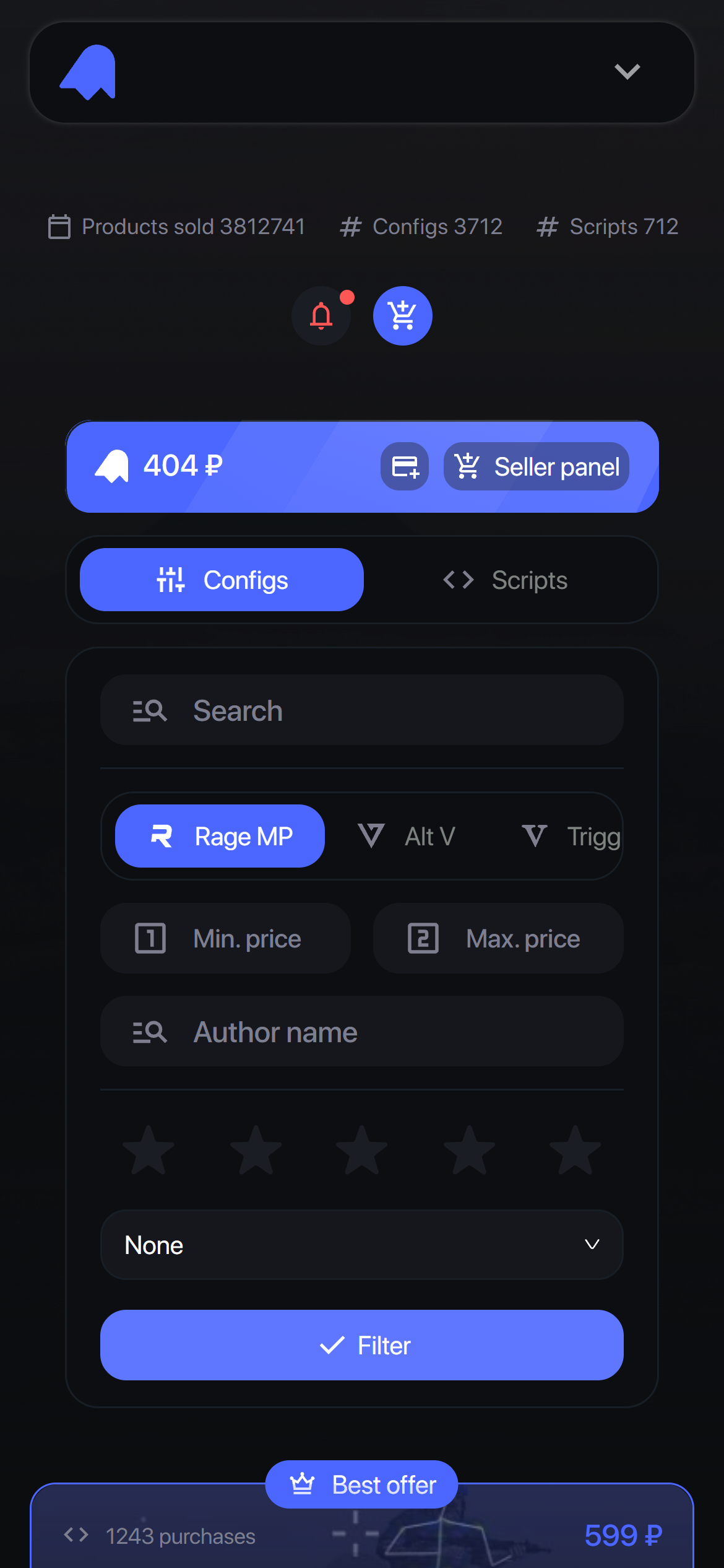 Скриншот проекта
