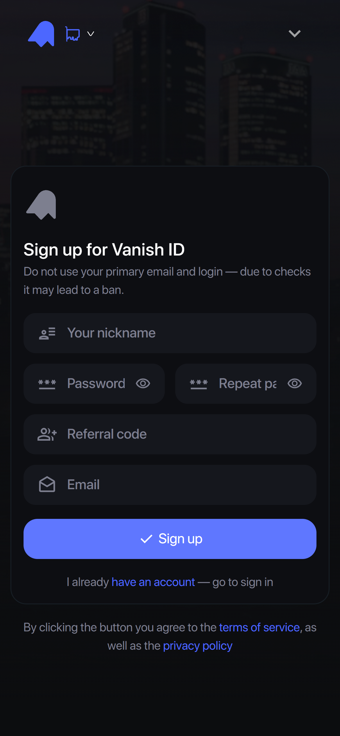 Скриншот проекта